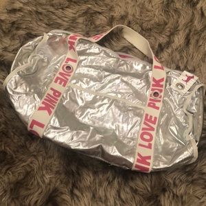 Metallic PINK Duffle/Gym Bag